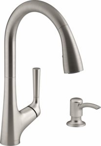 Kohler Malleco Touchless Pull-down Kitchen Faucet with Soap Dispenser