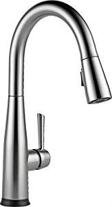 DELTA Faucet Essa Single-Handle Touch Kitchen Sink Faucet with Pull Down Sprayer, Touch2O Technology and Magnetic Docking Spray Head, Arctic Stainless 9113T-AR-DST