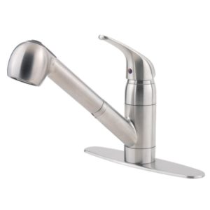 Premier 120161LF Sonoma Single-Handle Kitchen Faucet with Pull-Out Spout, Brushed Nickel